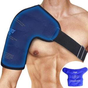 NEWGO Shoulder Ice Pack Wrap for Rotator Cuff Cold Therapy, Gel Ice Pack for Injuries Reusable Cold Pack for Shoulder Swelling Discomfort after Surgery, Medium(Washable Sleeve) NEWGO Shoulder Ice Pack Wrap for Rotator Cuff Cold Therapy, Gel Ice Pack for Injuries Reusable Cold Pack for Shoulder Swelling Discomfort after Surgery, Medium(Washable Sleeve)